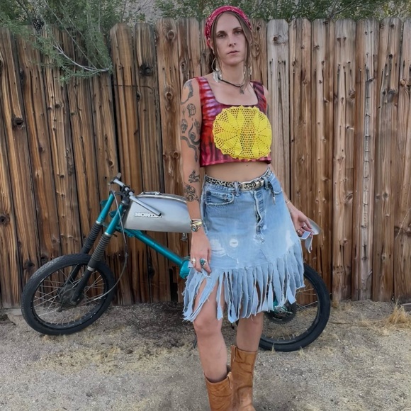 Handmade tie dye Dollie top - Picture 9 of 10